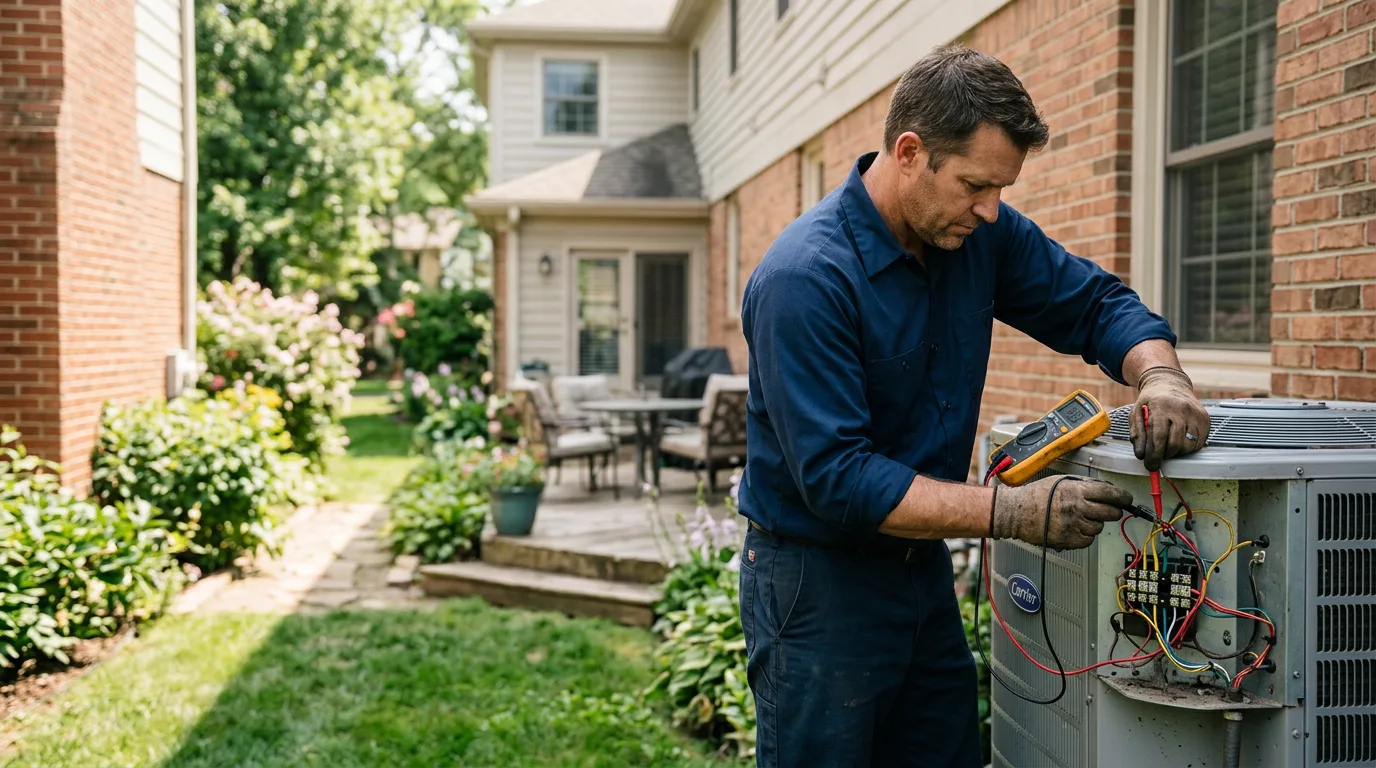 HVAC technician working near Stratford, SD